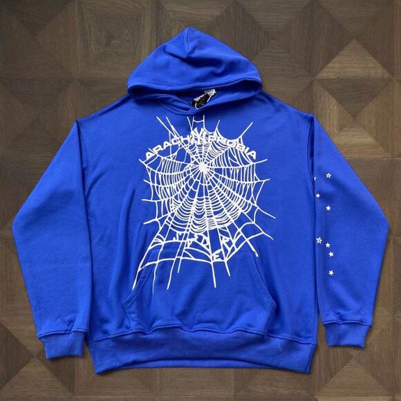 Sp5der Blue Hoodie - Picture 1 of 3